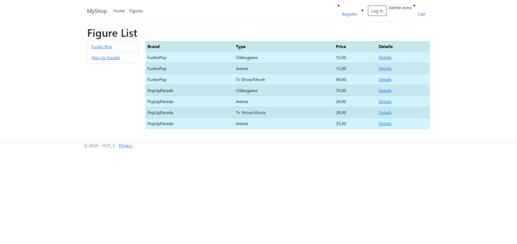 A shop App made by Erin Vinas Layne