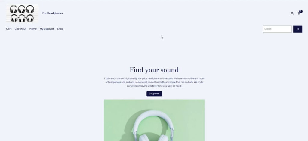 Image of headphone Store